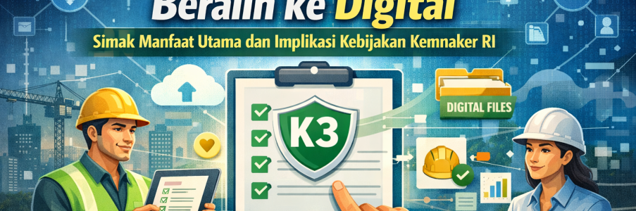 Resmi! Semua Dokumen K3 Beralih ke Digital, Simak Manfaat Utama dan Implikasi Kebijakan Kemnaker RI